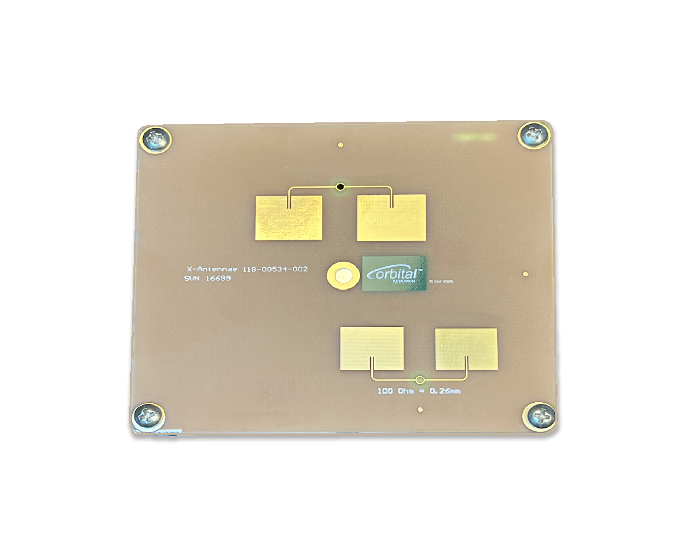 Space-Rated X-band Patch Antenna